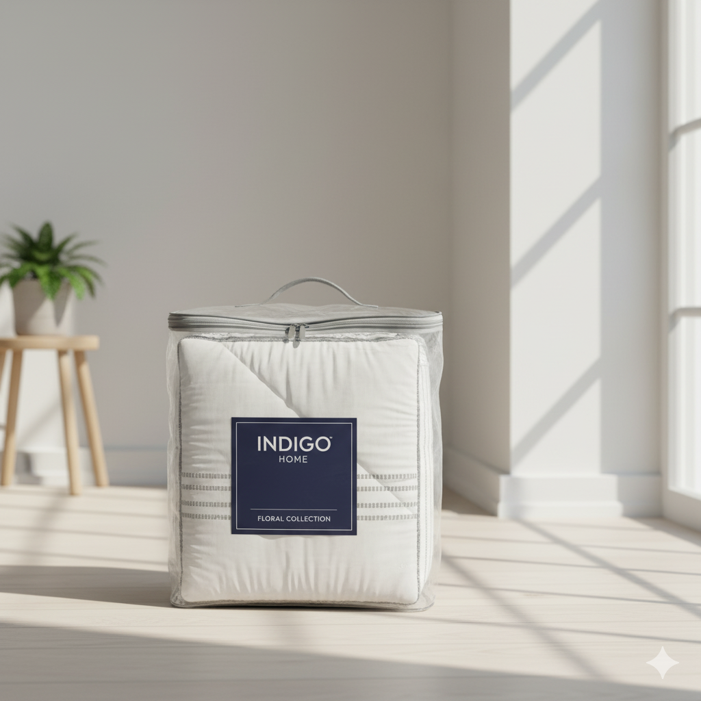 White Stripped Polyfilled Quit